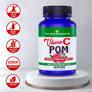 The Food Movement Vitamin C Pom 60cp