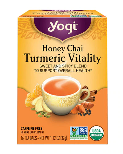 Yogi Honey Chai Turmeric Vitality, 16 Tea Bags