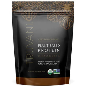 Truvani Organic Plant Based Protein Powder, Chocolate, 10 servings(297g)