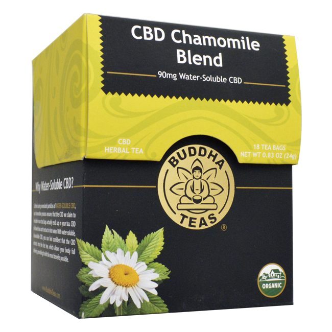 CBD Chamomile Blend 90mg CBD Tea Organic 18 Bags Buddha Teas