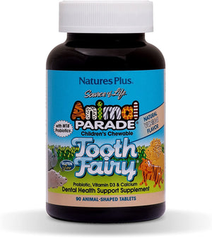 Nature's Plus Animal Parade® Tooth Fairy™ Children's Chewable Probiotics Vanilla, 90 Chewable Tablets