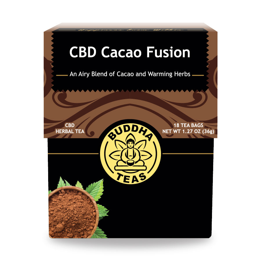 BUDDHA TEAS CBD Cacao Fusion 18 Tea Bags