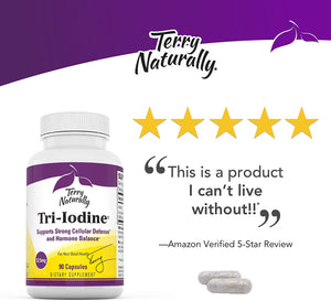 Terry Naturally Tri-Iodine™, 12.5 mg, 90 Capsules