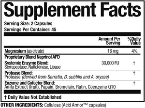 Arthur Andrew Medical, Neprinol AFD, Enzyme Blend for Joint and Immune Health, 90 Capsules