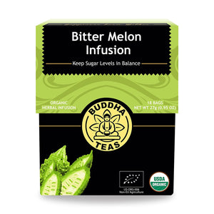 Organic Bitter Melon - Kosher, Caffeine-Free, GMO-Free - 18 Bleach-Free Tea Bags Visit the Buddha Teas Store