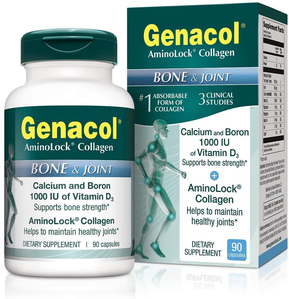 Bone Health and Joint Support Supplement with Calcium, Boron, Magnesium, Vitamin D3 &amp; Hydrolyzed Collagen | Bone Density Supplements for Women and Men (90 Capsules)