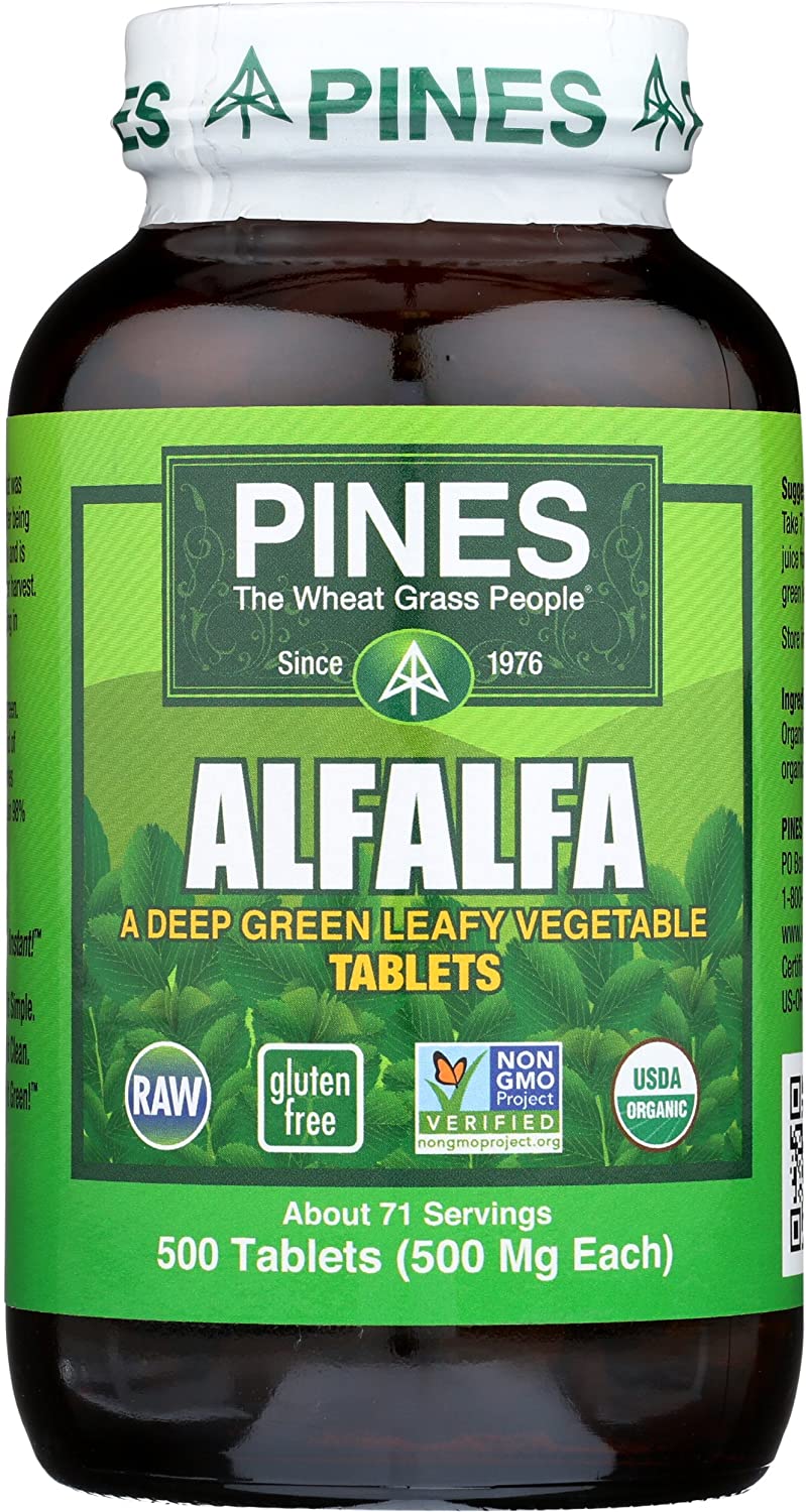 Pines International Alfalfa, 500 mg, 500 Tablets