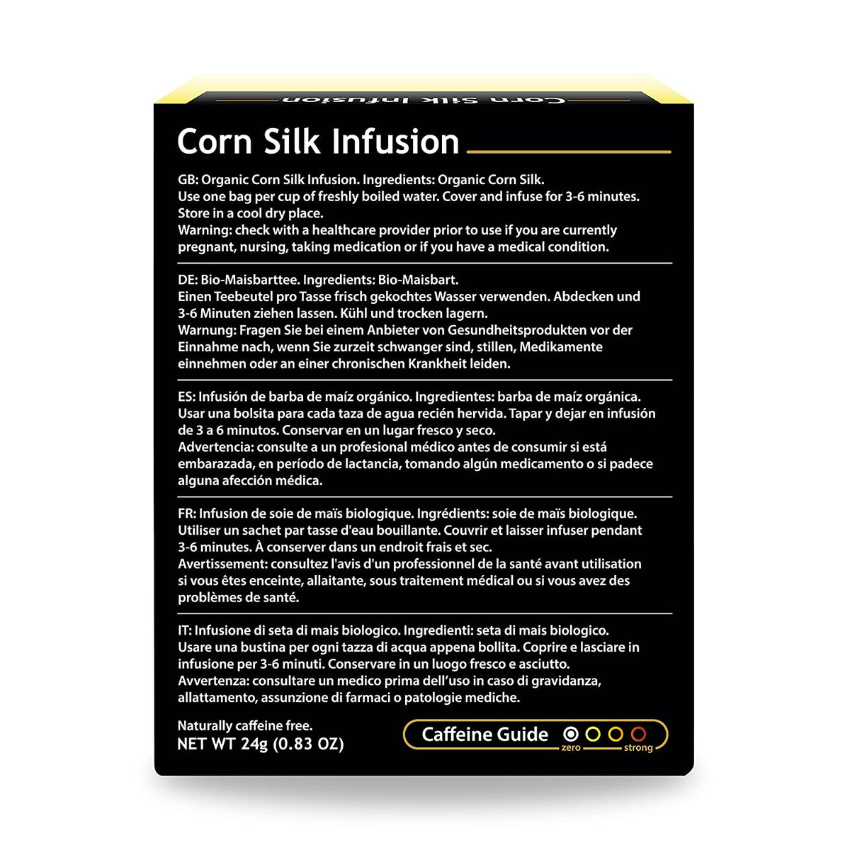 Buddha Teas - Organic Corn Silk Tea - Herbal Tea - For Health &amp; Wellbeing - With Antioxidants &amp; Minerals - Clean Ingredients - Caffeine Free - OU Kosher &amp; Non-GMO - 18 Tea Bags