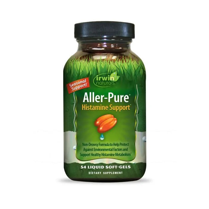 Irwin Naturals Aller-Pure - 54 Liquid Soft-Gels - Histamine Support with Quercetin, Luteolin &amp; Rutin - Non-Drowsy Formula