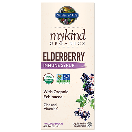 Garden of Life Mykind Organics Elderberry Immune Syrup 6.59 fl oz - Discount Nutrition Store
