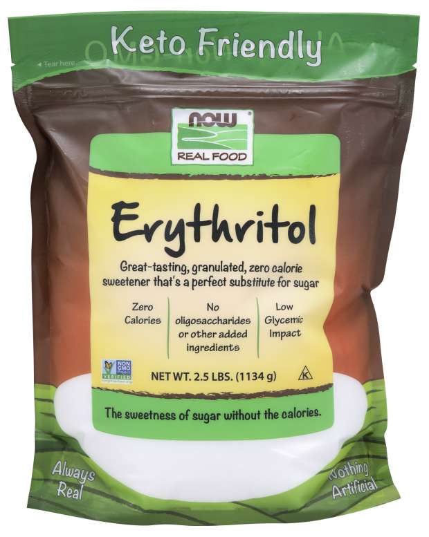 NOW Foods Real Food Erythritol, 2.5 lbs