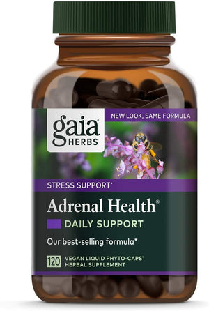 Gaia Herbs Adrenal Health® Daily Support, 120 Vegan Liquid Phyto-Caps