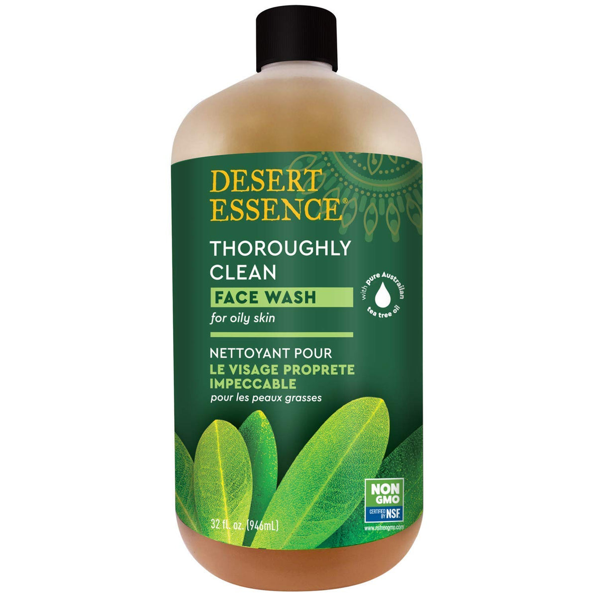 Desert Essence Thoroughly Clean Face Wash for Oily Skin, 32 fl oz