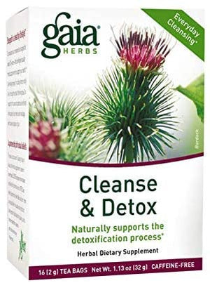 Gaia Herbs Cleanse and Detox Herbal Tea, 16 Tea Bags