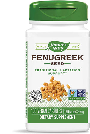 Nature's Way Fenugreek Seed, 1220 mg, 100 Vegan Capsules