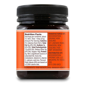 Wedderspoon Raw Manuka Honey KFactor™ 16, 8.8 oz