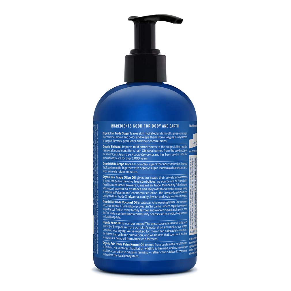 Dr. Bronner&#39;s Organic Shikakai Hand Soap Spearmint Peppermint - 12 fl oz