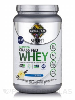 Garden Of Life, Protein Powder Sport Whey Grass Fed Vanilla, 23 Ounce