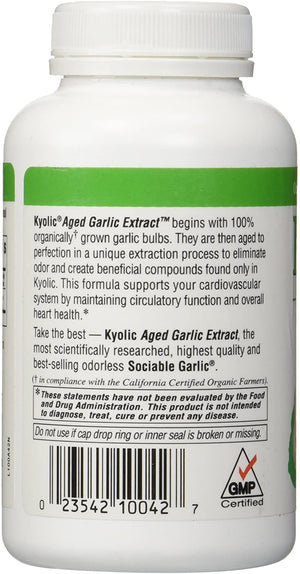 Kyolic Aged Garlic Extract™ Cardiovascular Original Formula 100, 200 Capsules