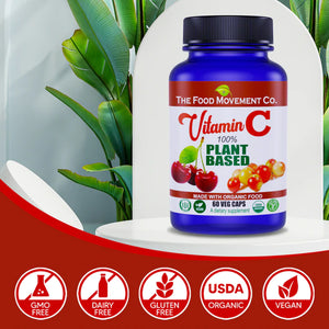 The Food Movement Plant Based Vitamin C, 60cp