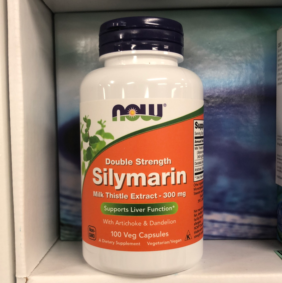NOW Double Strength Silymarin, 300 mg, 100 Veg Capsules