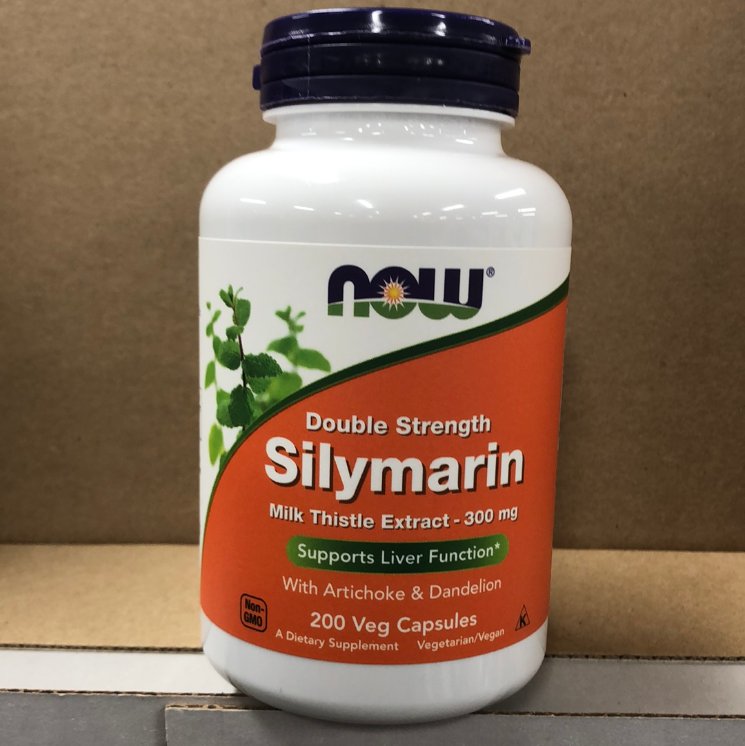 NOW Double Strength Silymarin, 200 Veg Capsules