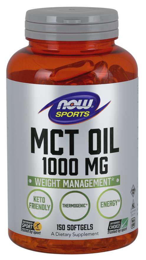 NOW Sports MCT Oil, 1000 mg, 150 Softgels
