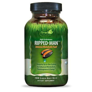 Irwin Naturals High Performance Ripped-Man Intense Metabolic Fuel - 100 Softgels - Discount Nutrition Store