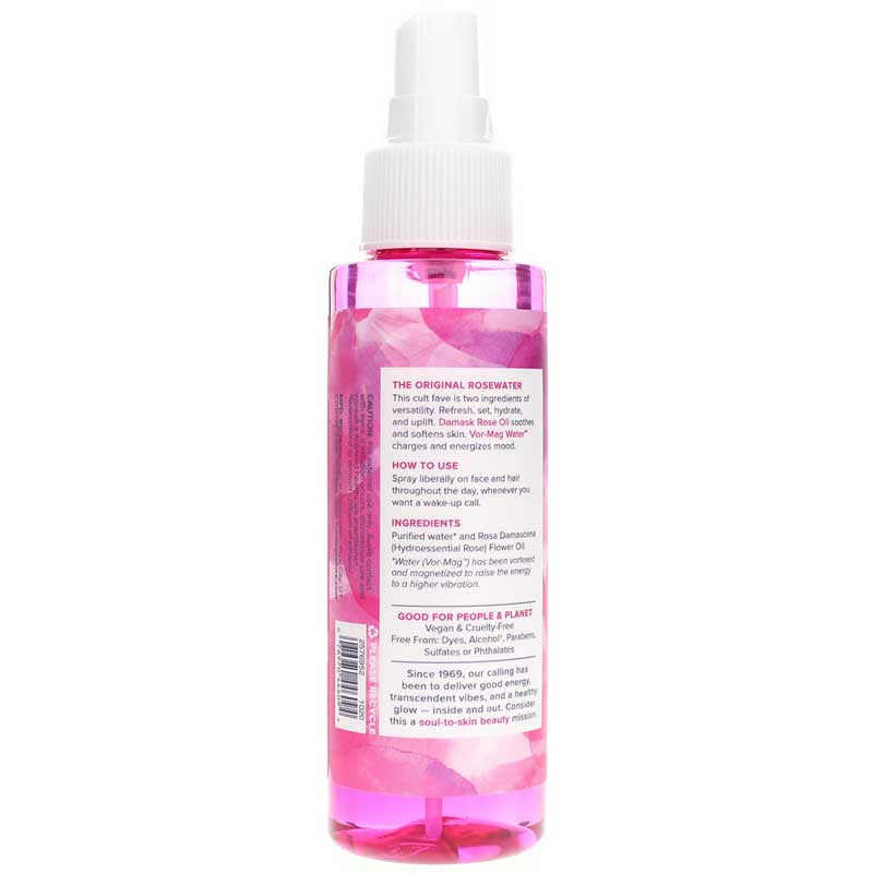HERITAGE STORE Rosewater - Refreshing Face Mist with Damask Rose, All Skin Types - Hydrating Rose Water Spray for Glowing Skin Care - No Dyes or Alcohol, Hypoallergenic, Vegan, 60-Day Guarantee, 4oz