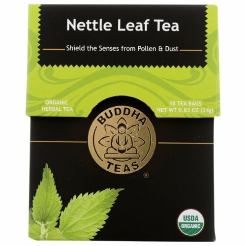 Organic Nettle Leaf Tea - Kosher, Caffeine-Free, GMO-Free - 18 Bleach-Free Tea Bags