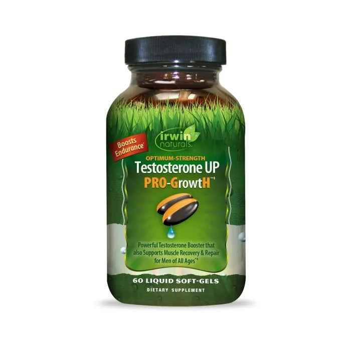 Irwin Naturals Optimum-Strength Testosterone UP PRO-Growth, 60 Softgels