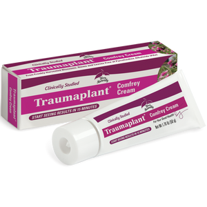 Terry Naturally Traumaplant Comfrey Cream - Non-Staining Herbal Cream - Clinically Studied and Free of Pyrrolizidine Alkaloids - for External Use Only - 1.76 oz